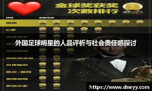 外国足球明星的人品评析与社会责任感探讨
