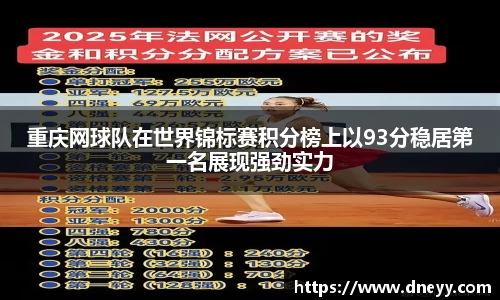 重庆网球队在世界锦标赛积分榜上以93分稳居第一名展现强劲实力